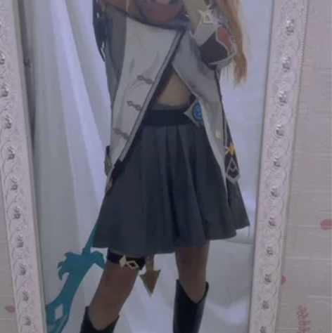 【出】三町目达达利亚性转cos 假发M衣服...