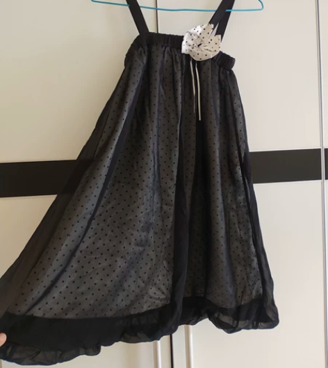 吊带裙雪纺裙 经典小黑裙可爱性感风裙。闲置...