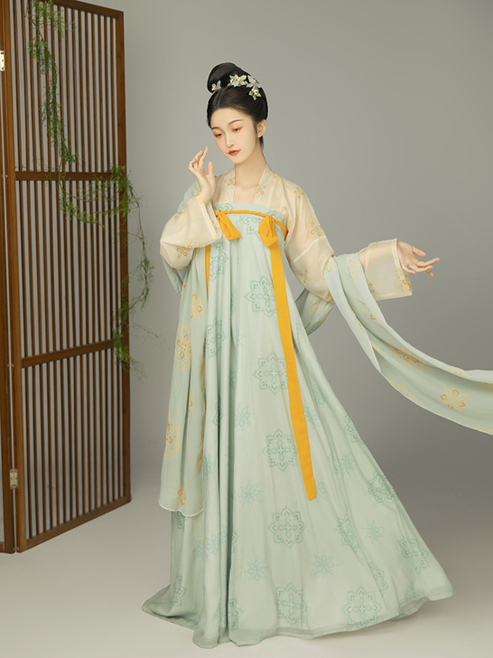 【出】柒邑【忆长安】汉服女原创唐风齐胸衫裙...