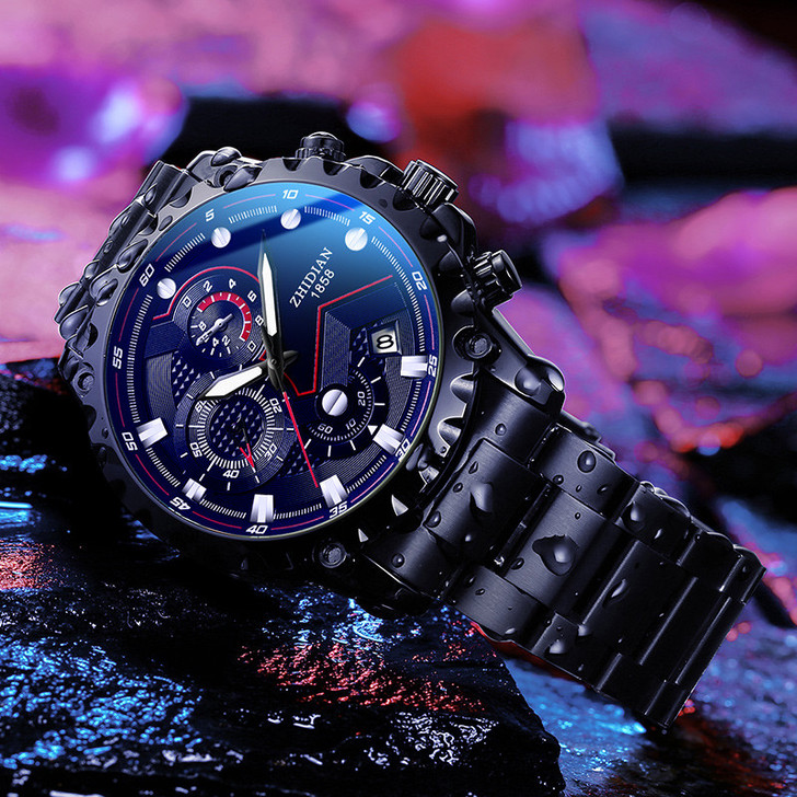 2021年新款阿玛妮黑武士手表男士全自动机...