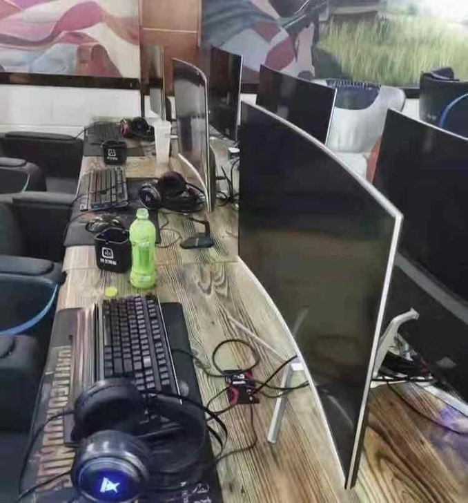 电脑急卖 网咖十六核心高配电脑台式机32寸...