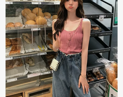 网红2019新款连衣裙女内搭外穿背心修身中...