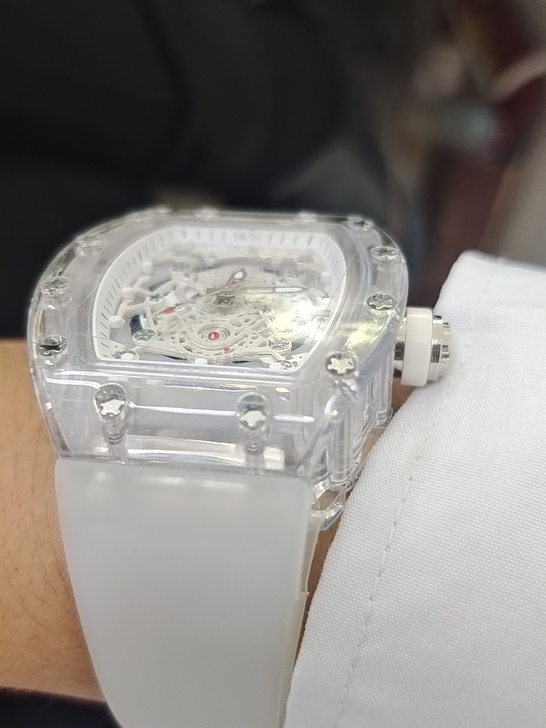 意卡伊/YIKAYI透明镂空石英腕表K-2...