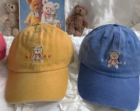 蜜糖宝宝pink家小熊棒球帽 几乎全新 黄...