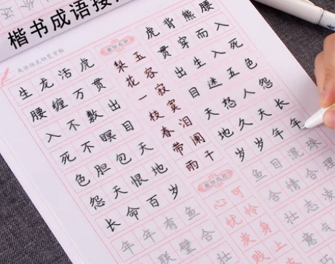 中小学生楷书练字帖 成语接龙练入门训练儿童...