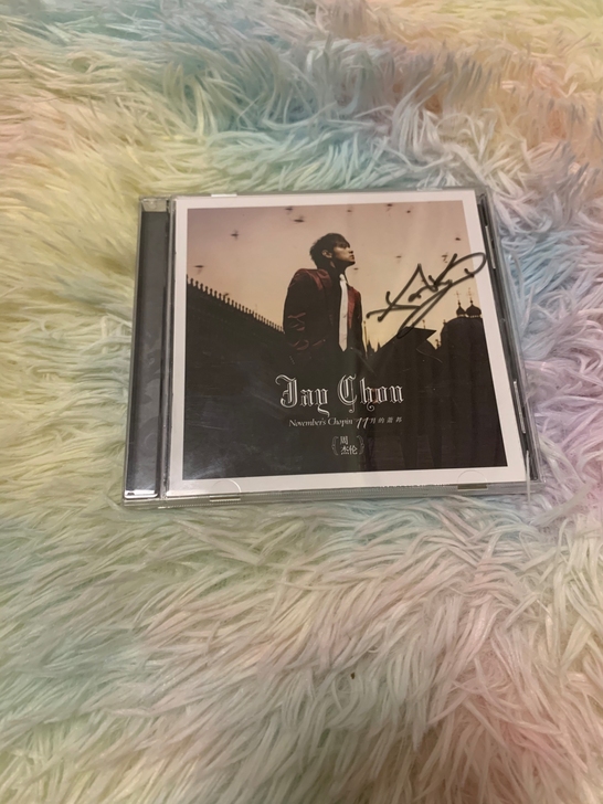 周杰伦亲笔签名专辑十一月的肖邦保真