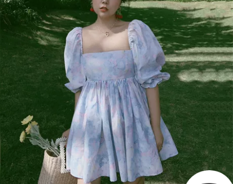 chenopod 2021春夏法式复古方领...