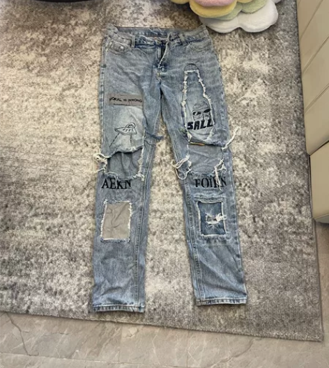 外星人牛仔裤L-xl都可以穿30-32腰 ...