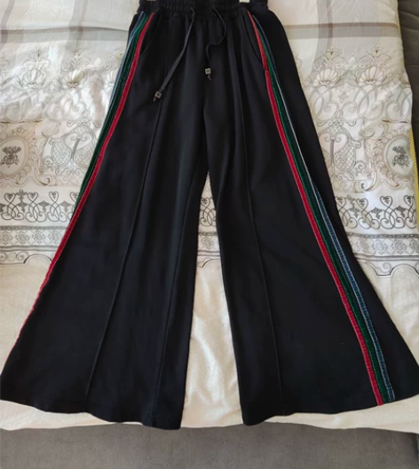 休闲阔腿裤,实体店购买,非常显腿长,显瘦感...