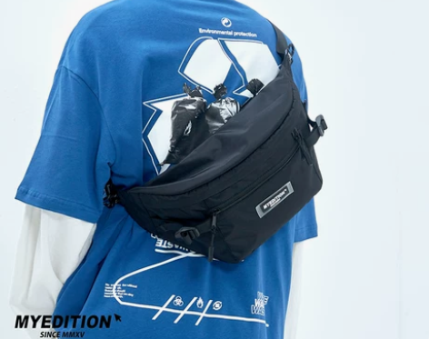 ?MYE斜挎包男夏季潮牌嘻哈国潮日系工装男...