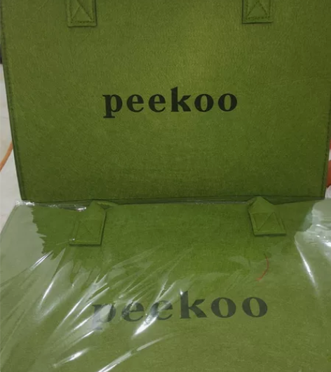 小红书同款2022新款毛毡手提包字母百搭时...