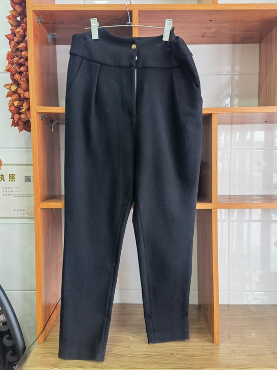 毛呢休闲裤