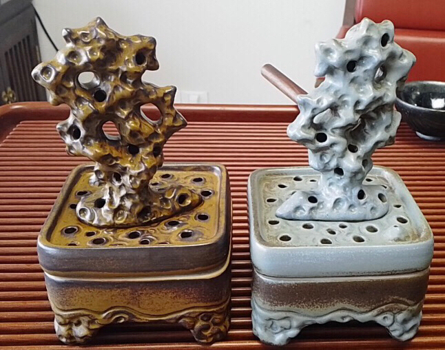 全新陶瓷太湖石香炉家用室内仿古熏香香薰炉禅...