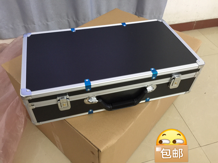 全新  带锁万能格子绵铝箱 铝合金箱子 手...