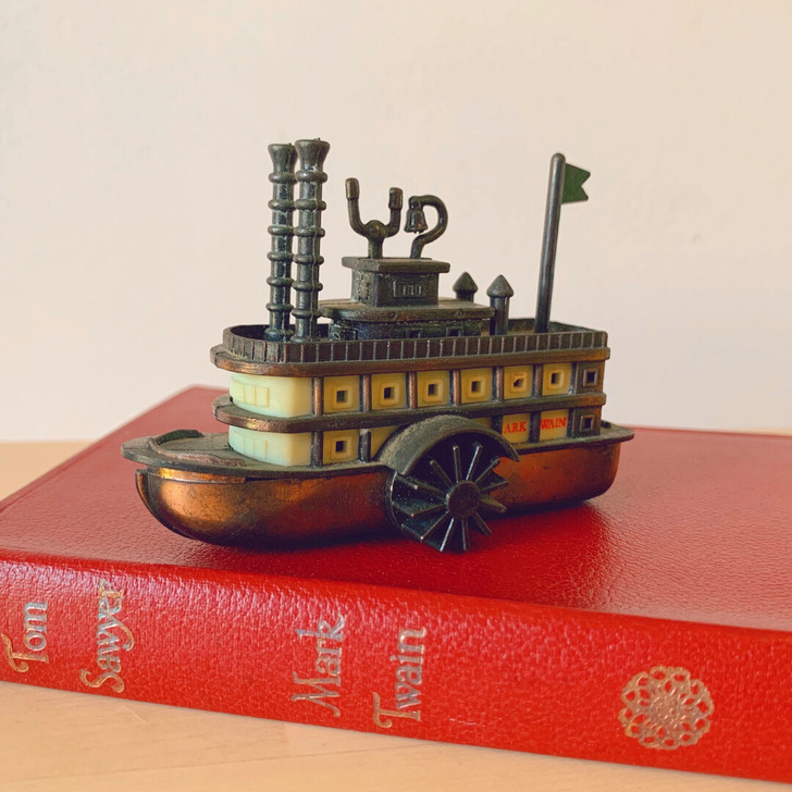 澳洲直邮vintage古董马克吐温蒸汽船全...