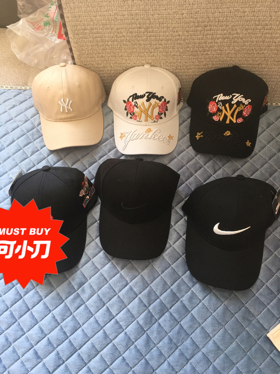 家里太多MLB帽子洋基队棒球帽男女同款的帽...