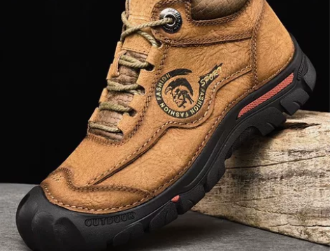 骆驼头层牛皮男鞋棉鞋男真皮冬保暖加绒男士户...