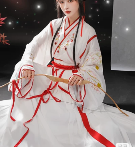 玉术原创汉服女神明少女晋制魏晋风齐腰交领中...