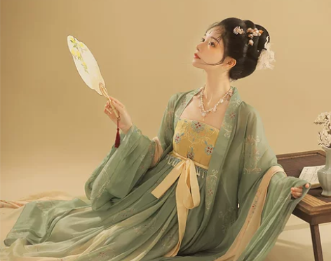 【年货价】桔屿原创汉服女诃子裙【簪花】中国...