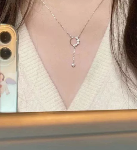 前任送的，全新出！轻奢精致锆石项链女ins...