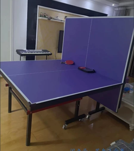 室内家用可折叠式乒乓球桌标准带轮可移动比赛...