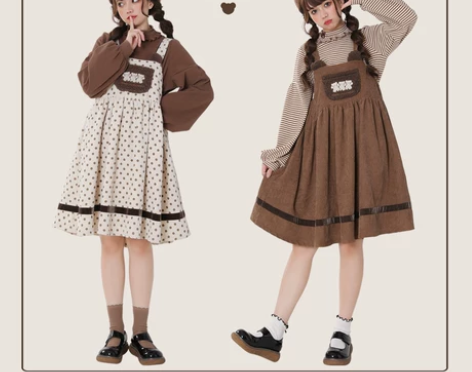 炭团三只小熊.复古可爱小熊刺绣毛绒口袋少女...