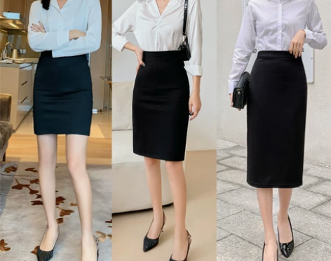 【划算价】大码职业裙半身裙女开叉一步裙包臀...