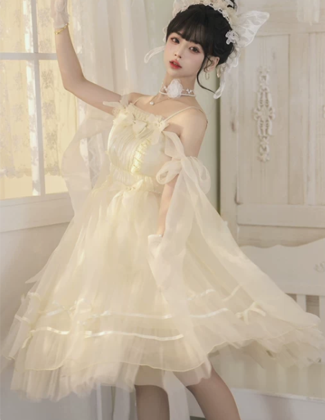 公主裙原创正版玫瑰仙女轻lolita甜美花...