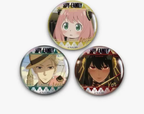 【出】间谍过家家 星河动漫 徽章 一家三口...