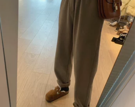 全新加绒厚实保暖松紧高腰休闲显瘦百搭哈伦九...