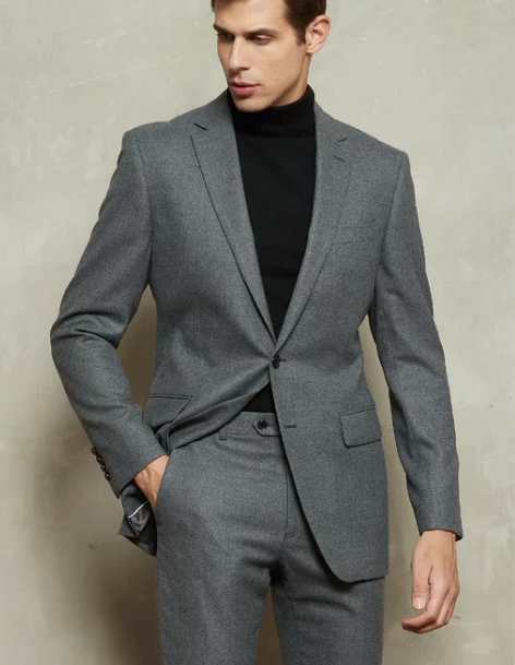 yousoku羊毛法兰绒西装男大杨创世西服...
