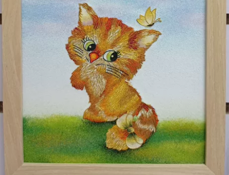 掐丝珐琅工艺画 景泰蓝工艺画 纯手工制作掐...