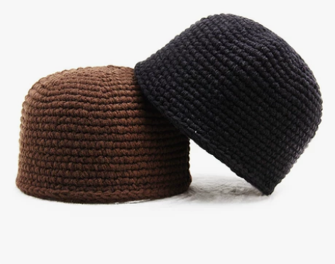 2022秋冬新款棉线男士瓜皮帽女针织地主帽...