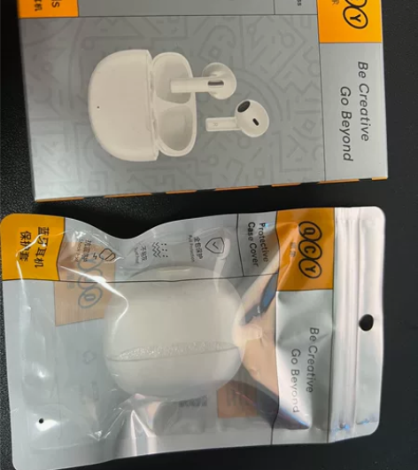 qcy ailypods蓝牙耳机白色，附带...