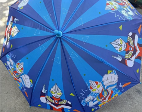 儿童雨伞男女童超轻便小学生小孩宝宝长柄奥特...