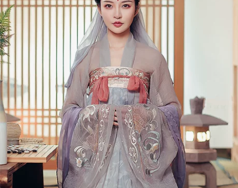 都城南庄汉服 绝版南歌子 绣花印花原创齐胸...