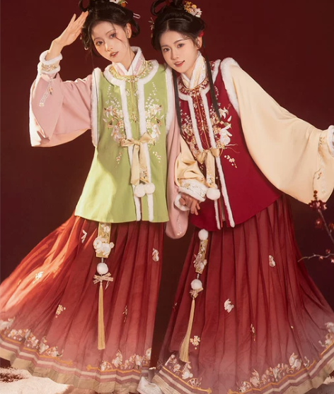 汉尚华莲汉服 月兔百合原创明制兔年拜年女秋...