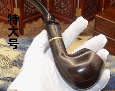 【自用送人佳品】特大号全实木烟斗过滤实用烟...
