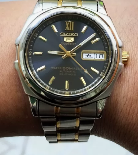 中古精工5号经典小狮子机械表 85新，整表...
