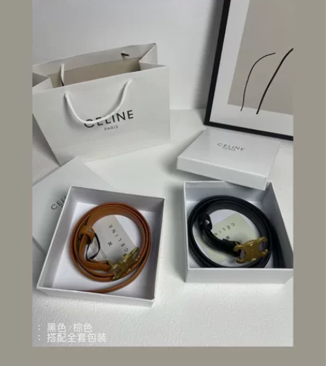 全新小众又高级的皮带搭配 赛琳皮带 黑色/...