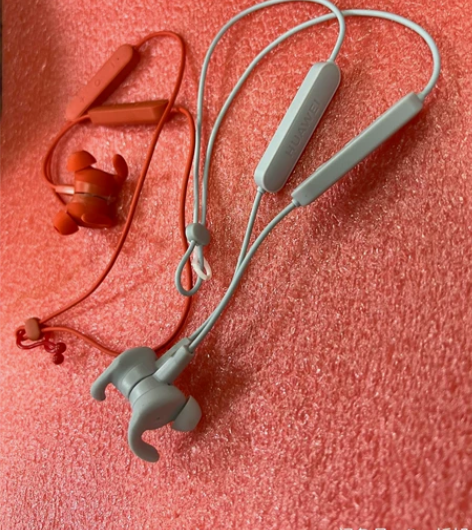 荣耀蓝牙耳机AM61#灰红色，下单请备注颜...