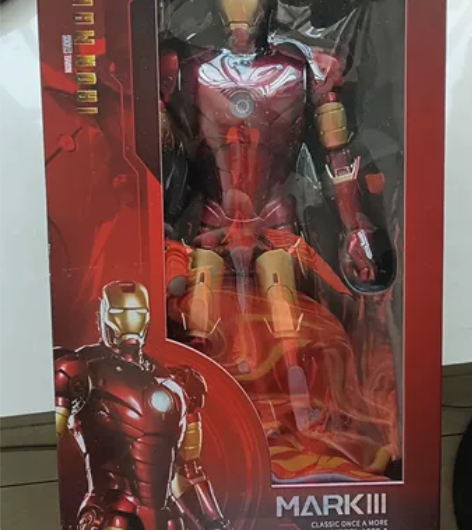 中动玩具正版漫威14寸大号钢铁侠mk3公仔...