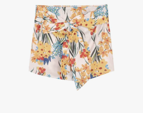 ?吊带背心女夏季设计感小众碎花短款绑带性感...