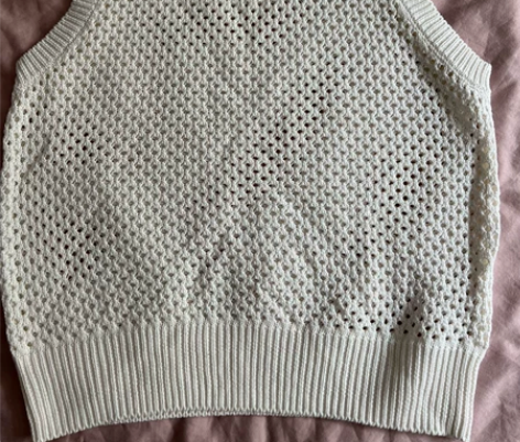 针织背心，买小了，一次没穿，不退不换不议价...