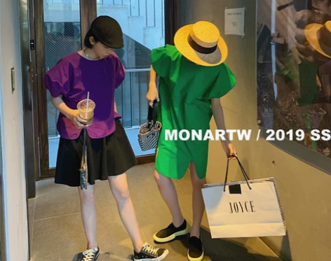 MONA 泡泡袖连衣裙2020新款夏很仙的...