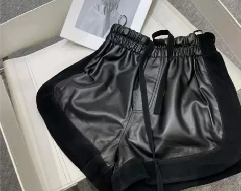 ?AW大王2021早秋新款简约鹿皮绒拼接羊...