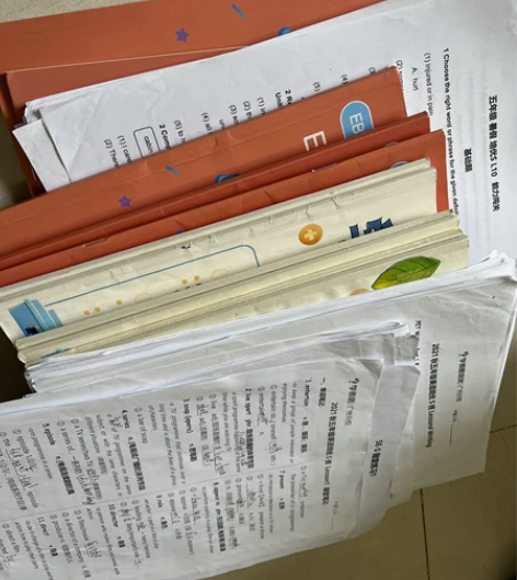 学而思英语课本+练习册+词汇本+纸质资料(...