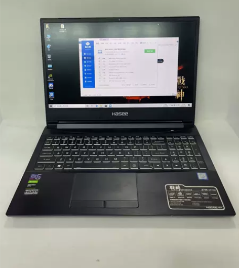 神舟六核游戏本GTX1650 I7二手笔记...
