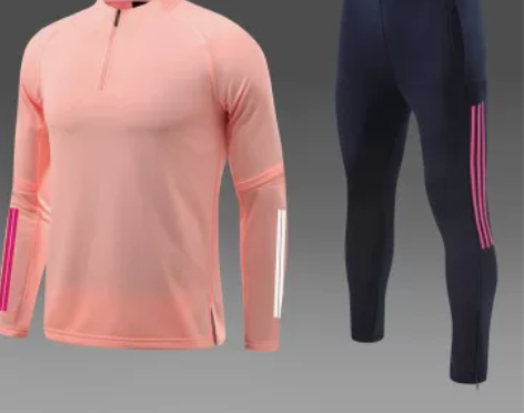 足球半拉练对抗长袖训练服球队队服定制，校园...