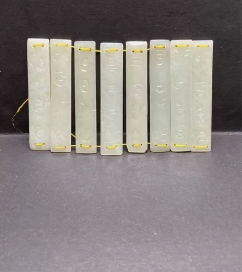 精美和田玉书 古代人们用竹简！木简！用玉做...